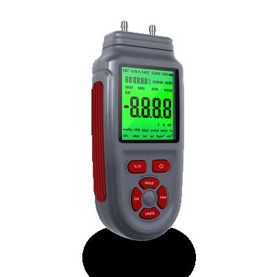 China 3Psi Manometer Large LCD Display Pressure Gauges Digital Differential HVAC Gas Pressure Meter 160 x 70cm x 34mm for sale