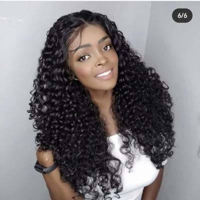 China Glueless Deep Half Lace Wig 5*5 Density Body Wave 200 Density Wave Hair Burmese Curly Wigs For Black Women Hair for sale