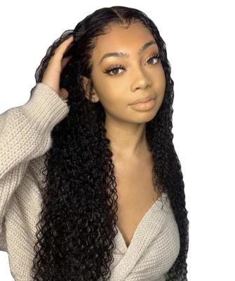 China Jerry Curl Wholesale Wig Manufacturer Jerry Curly Raw Hair Lace Wig 180% Density Hair Wig 13*4 /4*4Transparent For Black Women for sale