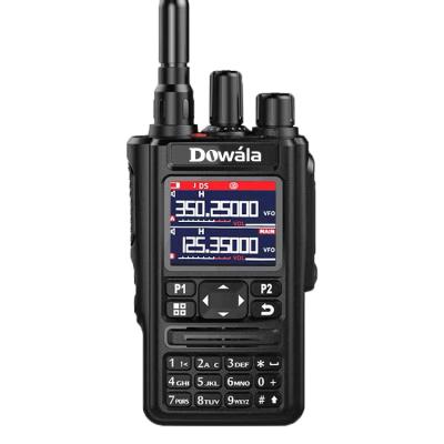 China PVC+ABS D588 Qual Band Handheld 10W Walkie Talkie 10W Long Range Ham Radio 136174mhz 400-470Mhz With Color Screen GPS for sale