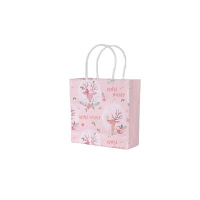 China New design flower bouquet packaging bag fashion recyclable cardboard material bag hand carry bag packaging environmental protection for sale