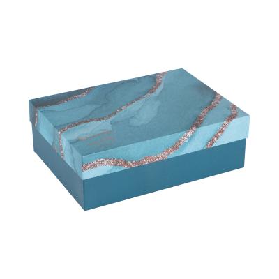 China Recycled Materials China Supplier Stain Gift Box Business Empty Gift Box Rectangular Cover Can Be Customized for sale