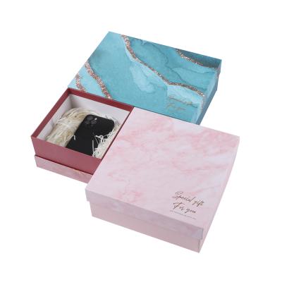 China Recycled Custom Logo Pattern Packaging Materials Carton Box Sky And Earth Cover Gift Box Skin Care Product Cosmetic Packaging Box for sale