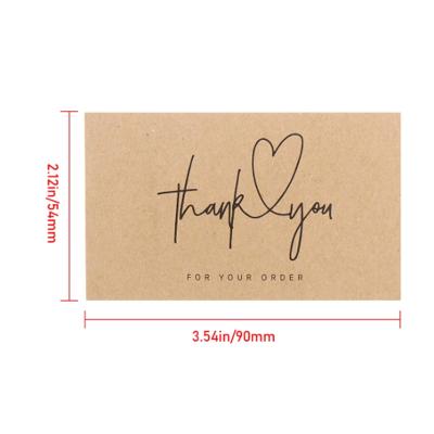 China Eco - Friendly Art And Kraft Paper Cards Thank You Custom Business Cards With Logo for sale