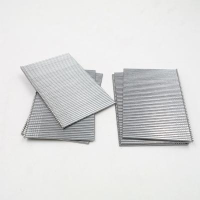 China Flat Corrosion Resistance Galvanized Wire 18GA F Series Brad Nails Finishing Staple With 1.185mm Diameter for sale