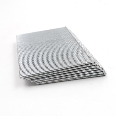 China Flat Corrosion Resistance Galvanized Wire 18GA F Series Brad Nails Finishing Staple With 1.15mm Diameter for sale