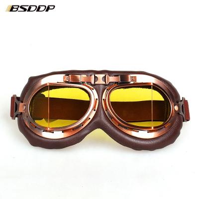 China Classic BSDDP Motorcycle Goggles Glass Vintage Motorcycle Riding Goggles Retro For Harley Protection Eyewear UV Protection for sale