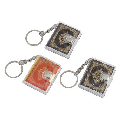 China Islam Mini Koran Key Chain Pendant Hanging Ring Small Religious Quran Pendant Religious Jewelry for sale