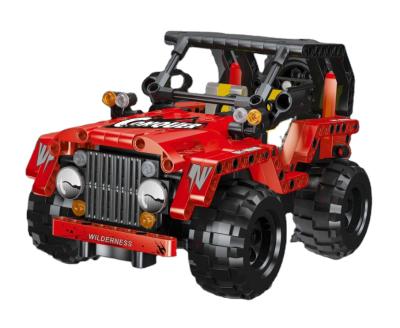 China Newest DIY building brick ABS new 277pcs legoing car building block 2.4GHZ Technic plastic remote control car for sale