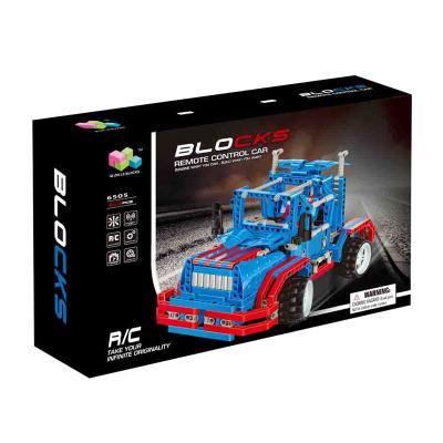 China Remote Control Construction Toy 4 Ways Building Block Car Technic Block 464pcs Qi Zhi 6505 for sale