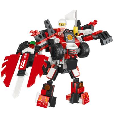 China Building Toy New Arrival Building Blocks 2 in 1 Transformable DIY Superhero Robot Block Set Toy with High Quality and Cheap Price for sale