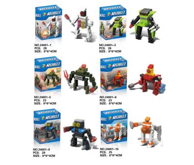 China Educational Toy 2020 DIY Mini Superheroes Blocks Robot 12 in1 Building Block Toys For Children Small Brick Promotion Toys for sale