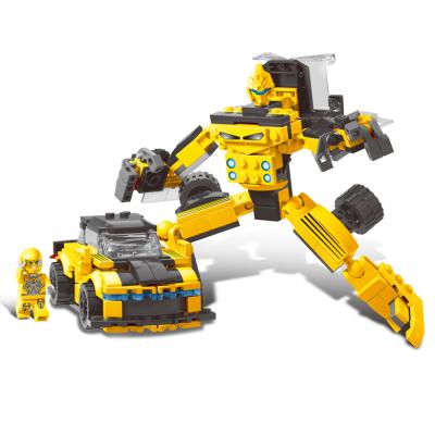 China Building Toy New Arrival factory building blocks 2 in 1 transform battle robot bricks compatible legoinglys blocks play for sale