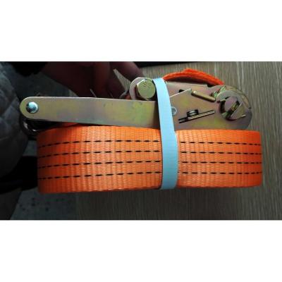 China Polyester Ratchet Tie Down Tie Down Lashing Straps for sale