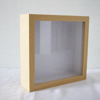 China High Quality DIY Photo Frame Decorative 3D Shade Wooden Box Frame Dried Flowers Picture Frame For Decor Wedding Home Decor for sale