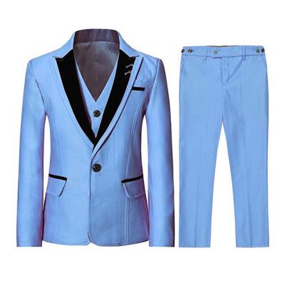 China 2022 Anti-Wrinkle Man Suit Men Suits Slim Fit Groom Peaks Lapel Fashion Prom Terno Masculino Blazer Wear 3 Pcs (Jacket+Pants+Vest) for sale