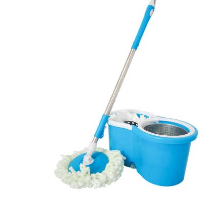 China Sustainable Hot Selling 360 Spin Magic Mop Bucket Microfiber Mop Household Cleaning Round Plastic Mop Bucket Set for sale