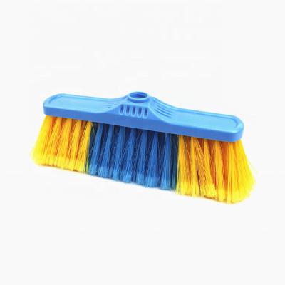 China Sustainable Household Cleaning Tools Plastic Soft Broom Soft Fiber Brush for sale