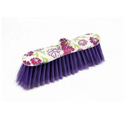 China Sustainable 8277F Flower Printing Plastic Broom Brush Brush for sale