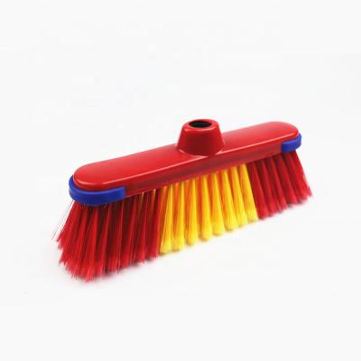 China Hot Sale A008 Africa Factory Sustainable Supply Plastic Soft Broom Cleaning Brush Sweep Head for sale