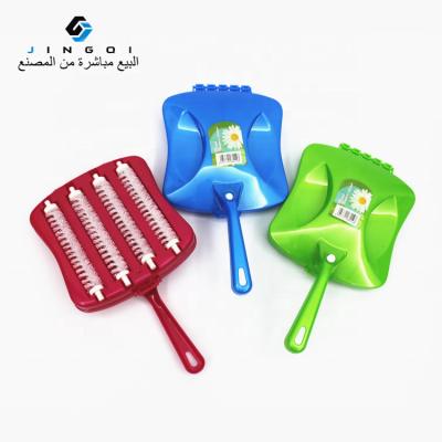 China Viable Durable Plastic Carpet Cleaning Brush Handle Small Scrubber Scrubber Wash Brush for sale