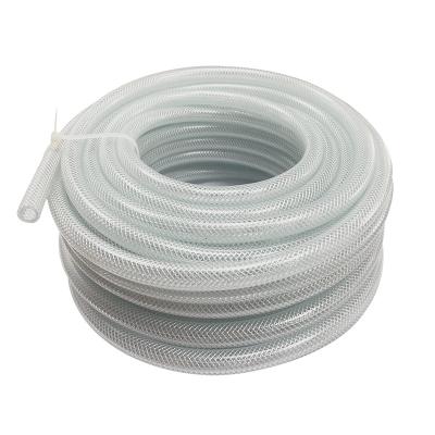 China 3/4 Inch PVC Water Fiber Reinforced Mesh Vinyl Hose Braided Durable PVC Braided Hose for sale