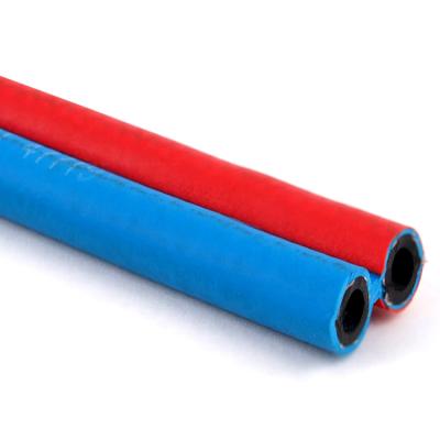 China Flexible Oxygen Rubber Acetylene Cooking Flexible Gas Hose Flexible Pipe PVC Pipe Twin Welding Tubing for sale