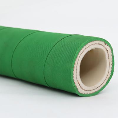 China 150Psi High Pressure EPDM Flexible 3/4 - 6 Inch Green Rubber Chemical Delivery Hose For Corrosive Liquids for sale