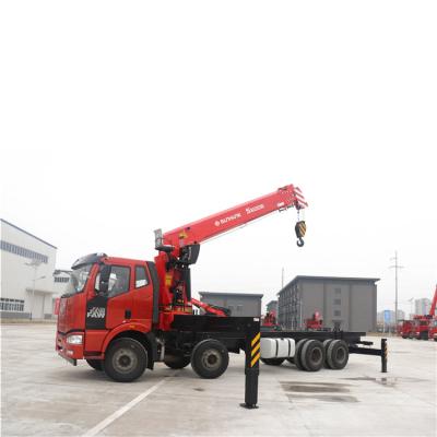 China TRUCK Stable CRANE hydraulic crane with high strength steel plate welding 6 section boom for sale