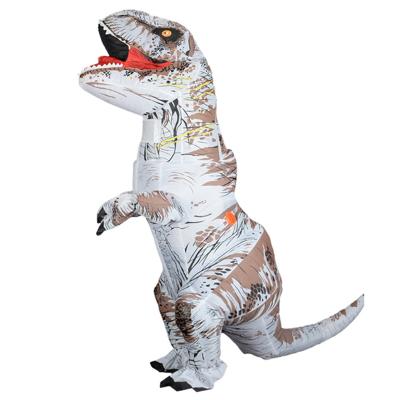 China Adult Inflatable Costume T REX Cosplay Party Costume Polyester Dinosaur Halloween Costumes for sale