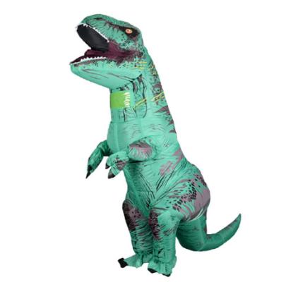 China Polyester Inflatable Halloween Dinosaur Costume Adult Cosplay Party T Rex Mascot Clothing Cartoon for sale