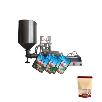 China Food KA PACKING Semi Automatic Bean Stand Up Pouch With Spout Filling Machine for sale