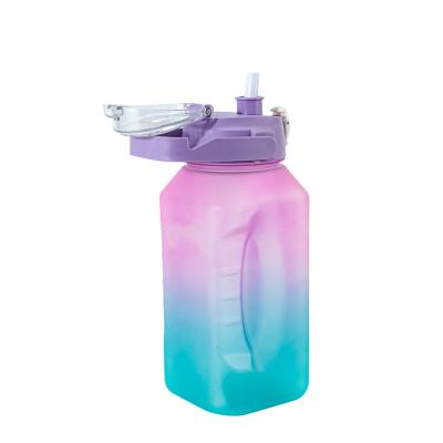 China Hot Sale Viable 2000ml Flip Top Lid Sports Jug Large Capacity And Durable Water Cup for sale