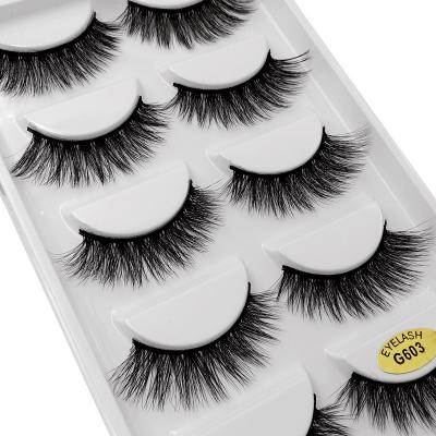 China Wholesale Natural Long Customize Custom Box False Eye Lashes Real 3d Mink Eyelashes for sale