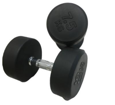 China Dumbbell Sales Universal Cheap Gym Equipment Dumbbell Set Round Head Dumbbell Rubber Weights for sale