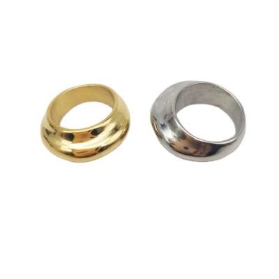 China New Arrival Signature Environmentally Friendly Statement Dome Ring Unique Chunky Ring Customized Single Gold Ring for sale