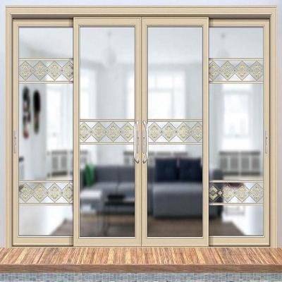 China New Style Heat Insulation Design Heat Insulation Sound Insulation Plastic Steel Sliding Door for sale