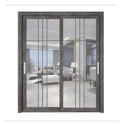 China Sound Insulation Heavy Type Aluminum Glass Sliding Door For Buildings for sale