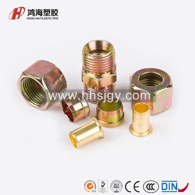 China P09 BRASS Double Ferrule Compression Union Fitting for sale