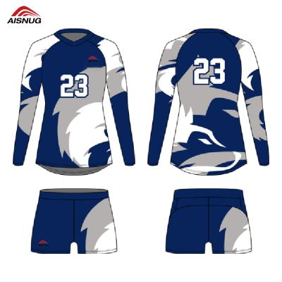 China New Design Men's Quick Dry Polyester Sublimation Women's Volleyball Shirt Designs Female Custom for sale