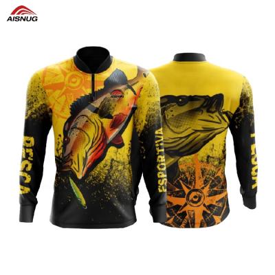 China Custom Anti-UV Dye Sublimated Breathable UV Long Sleeve Quick Dry Design Your Own Custom Fishing Tank Top for sale