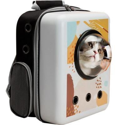 China Sustainable Creative Design Good Quality Code PVC Medium Travel Pet Carrier Bag for sale