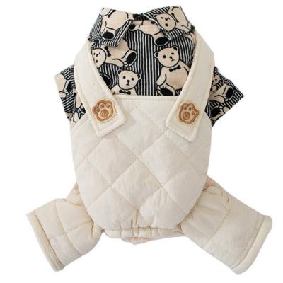 China Good Quality Sustainable Newcomers Quilted Cotton Lamb Velvet Patterned Luxury Dog Sweater For Dog for sale