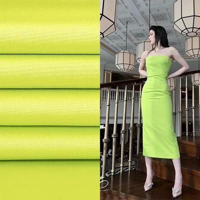 China Hot selling stretch low price 92% polyester 8%spandex 50d*50d+20d polyester satin breathable fabric for women dresses for sale