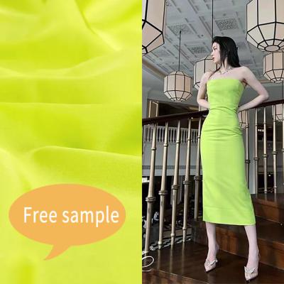 China Wholesale 92% Wrinkle Resistant Breathable 92% Polyester 8%spandex 50d*50d+20d Satin Silk Fabric For Women Dressing for sale