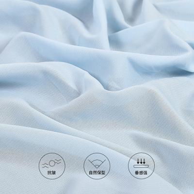 China Polyester 5%Spandex Wholesale Fabric 95% Stretch Chiffon Chiffon Fabric Silk Textile Stock for sale