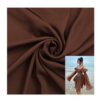 China Double Faced New Arrival 120gsm 100%polyester Chiffon Fabric For Women Dress Blouses for sale