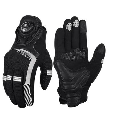 China Moto Off-Road Cycling Gloves Motorcycle Guantes Full Finger Men's Motorcycle Summer Reflective Gloves VEMAR for sale