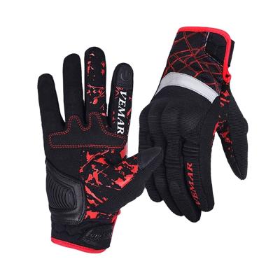 China Breathable Full Finger Mesh VEMAR Summer Motorcycle Touch Screen Motorcycle MTB Luvas Moto MTB Monte XS Off-Road Cycling Gloves for sale