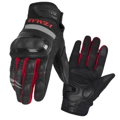 China Summer Vemar Full Finger Gloves Men's Motorcycle Full Finger GP Riding Gloves Leather Gloves Cross-Country Touch Screen Women's Riding Gloves for sale